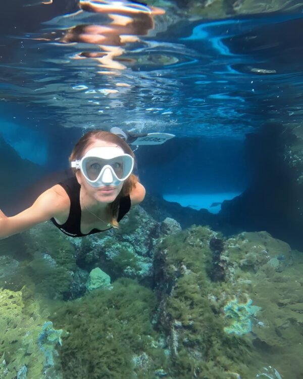 Visor Cressi F1 Frameless Buceo Snorkeling Apnea Sin-Marco Color Blanco - Image 9